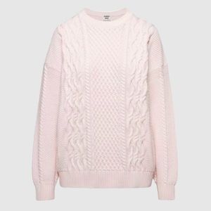 Aritzia/ Sunday Best Peggy Sweater in Strawberry Puff